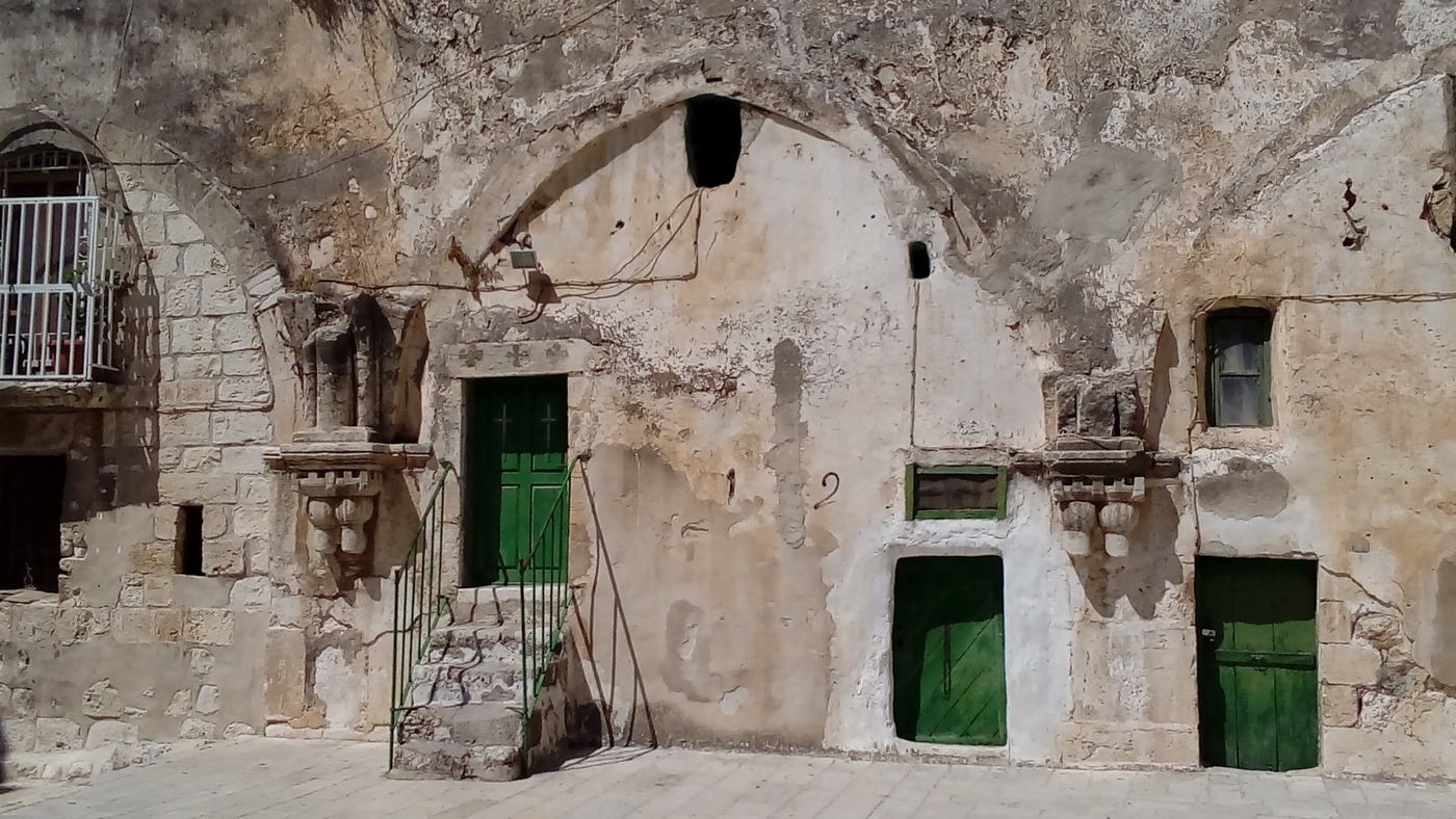 Fachada histórica en restauración